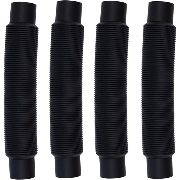 4pcs Rain Barrel Hose Connector, 1.25" D Stretchable Downspout Diverter Adapter 2 Rain Water Barrels Linking Kit for Outdoor Garden Home Use Storage More Rainwater