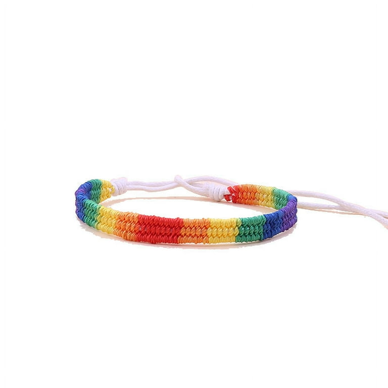 Rainbow hotsell colored bracelets