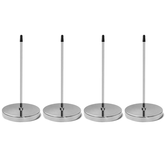 4pcs Receipt Holder, Ticket Holder for Restaurant Hotel Store, Bill Fork Check Spindle, Ticket Stub Spike for Bar Cinema, Metal Memo Holder Ticket Stabber for Ticket Seller,Waiter & Bartender, Silver