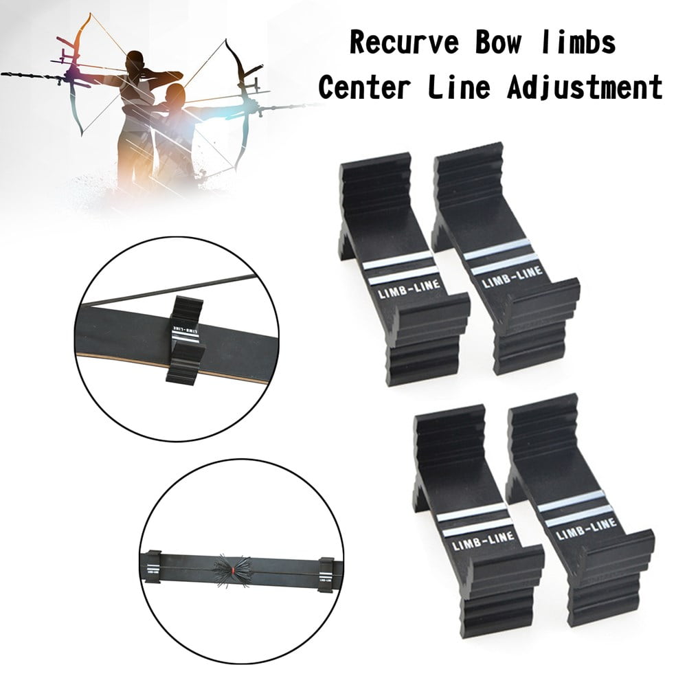 4pcs Recurve Bow Limbs Center Line Adjustment Gauge Calibration Module