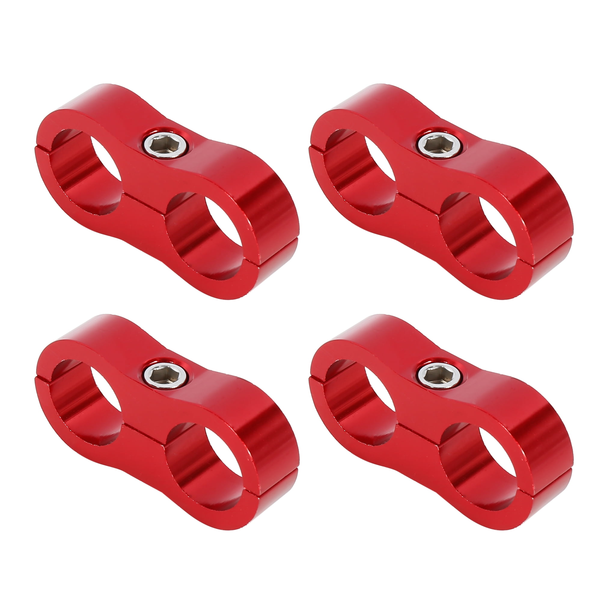 Red Rope Seperator 4pcs Red AN10 19mm Hose Separator Clamp Fitting Adapter with Wrench for ...
