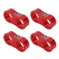 thumbnail image 1 of 4pcs Red AN10 19mm Hose Separator Clamp Fitting Adapter with Wrench for Car Aluminum Alloy, 1 of 7