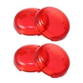 thumbnail image 1 of 4pcs Red Motorcycle Turn Signal Light Lens Covers Front Rear for Harley Dyna Street Glide Softail Road King Springer, 1 of 6