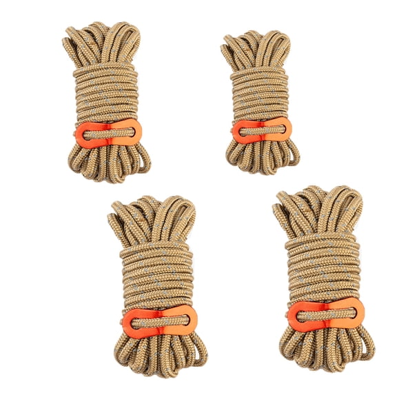 4pcs Reflective Guyline Tent Rope Multifunction Runners Guy Line Cord Paracord reflective Outdoor Sports Camping Hiking