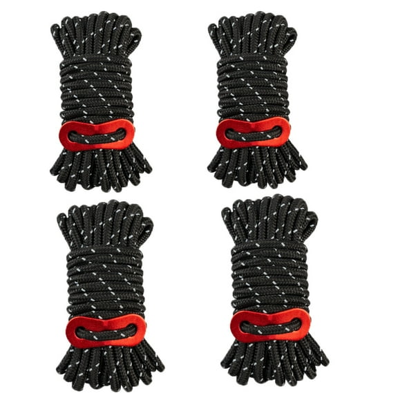 4pcs Reflective Guyline Tent Rope Multifunction Runners Guy Line Cord Paracord reflective Outdoor Sports Camping Hiking