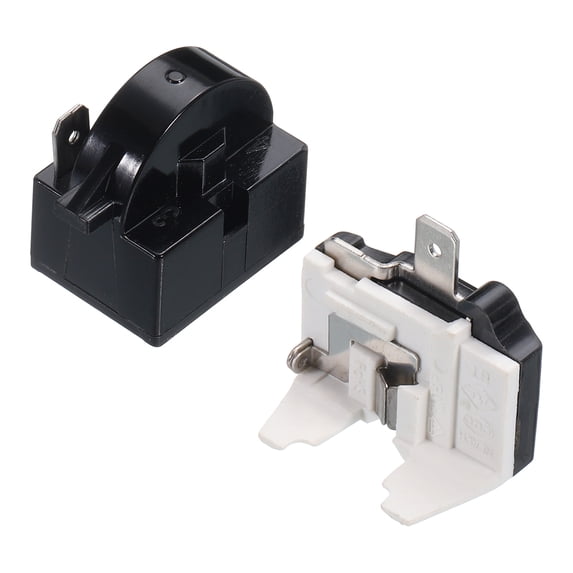 Uxcell Refrigerators PTC Starter Relay 1 Pin 4.7 Ohm Overload Protector 1/2HP for Fridges Beverage Freezer 2 Set