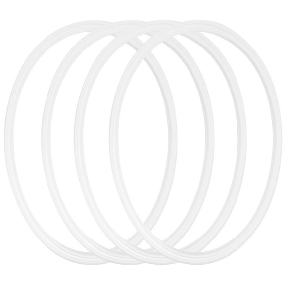4-Pack Replacement Lid Seals for Tumblers, Resealable Silicone Gaskets for Secure Lid Sealing