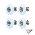 thumbnail image 1 of 4pcs Replacement Part With Screw Runner Easy Install Sliding Guide Universal Practical For Bathroom No Noise Shower Door Roller,19mm, 1 of 5