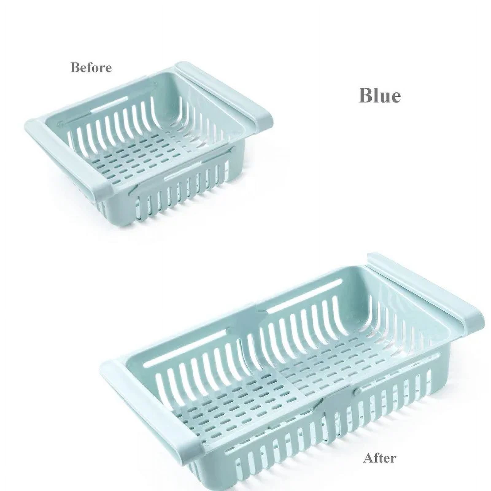 4pcs Retractable Fridge Food Organizer Kitchen Organizer Refrigerator ...