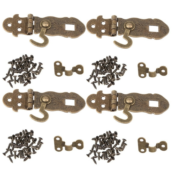 RENACLIPY 4pcs Small Diary Padlock Hasp Fastener for Secure Locked Journals Notebooks and Personal Diaries