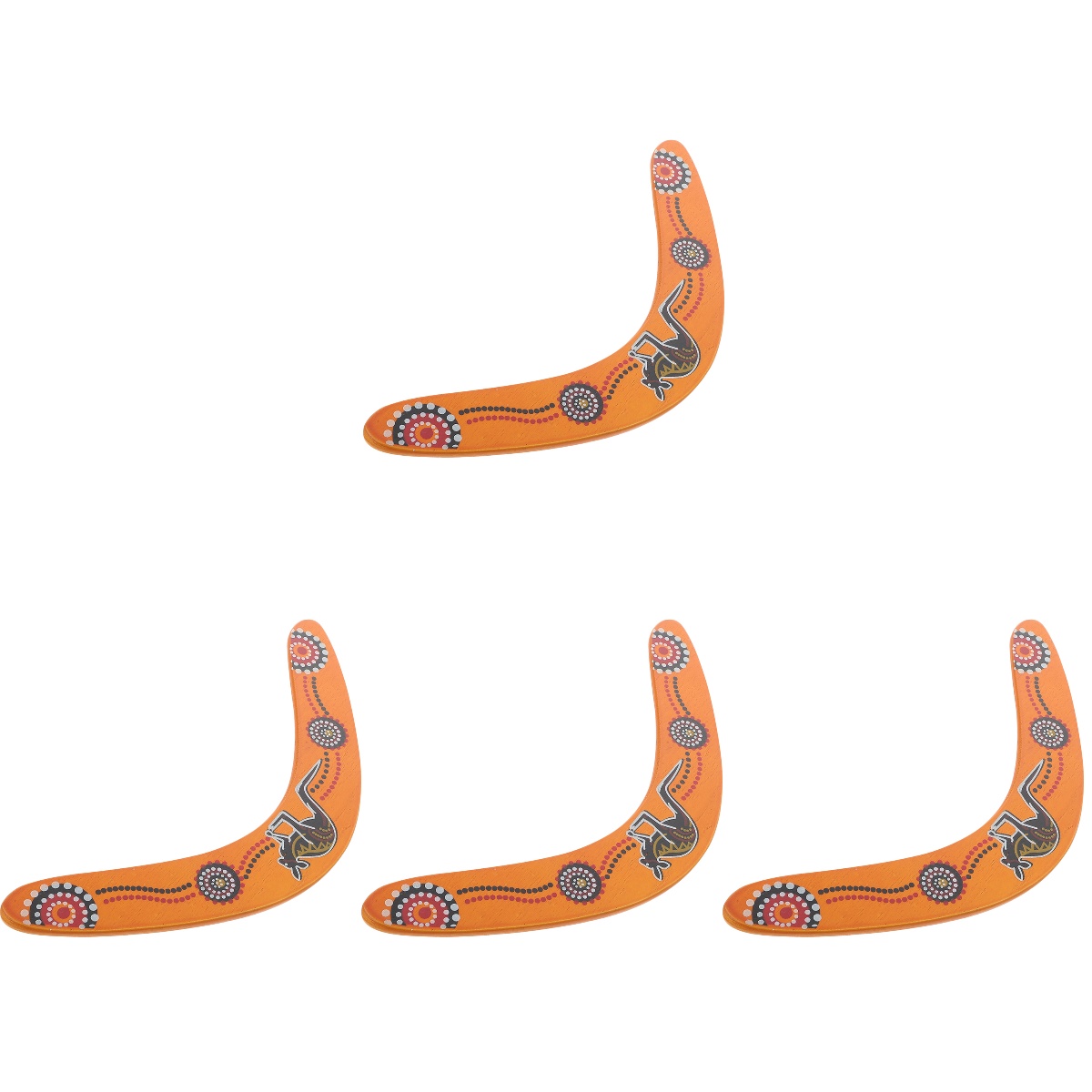 4pcs Returning Boomerang Sports Boomerang Wooden Flying Boomerang ...