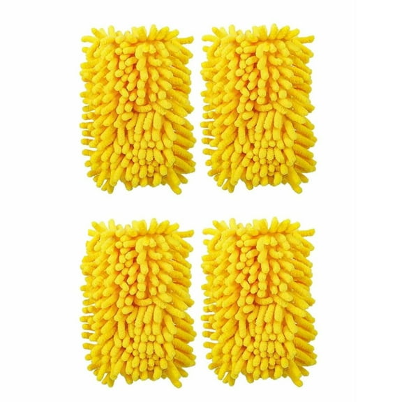 4pcs Reusable Duster Replacement Heads Washable Microfiber Bonnets for Furniture and Blinds Eco-Friendly Alternative to Disposable Dusters Effective Pet Hair and Dust Removal