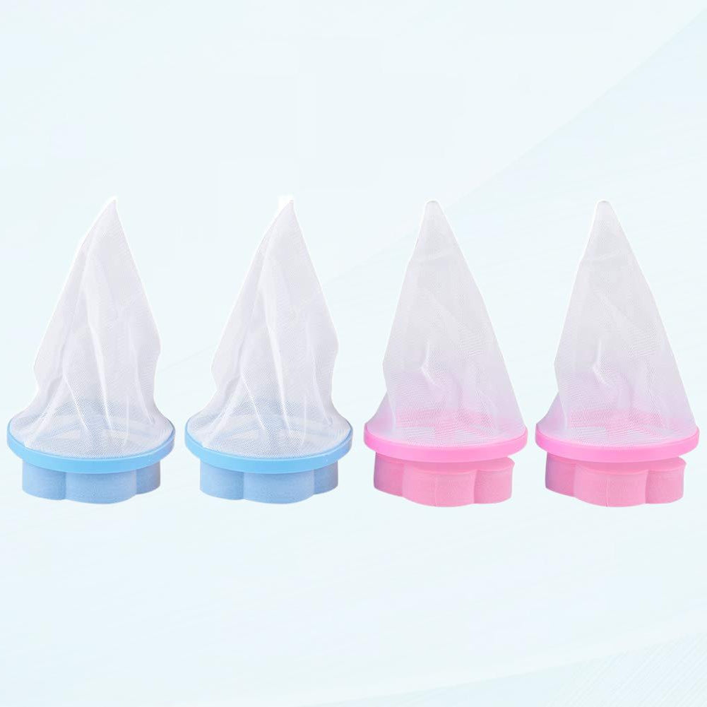 4pcs Reusable Laundry Filter Bags, Floating Lint Trap for Washing ...