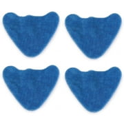 4pcs Reusable Microfiber Pads Washable Cloth Pad for VAX S85-CM Steam Mop Blue