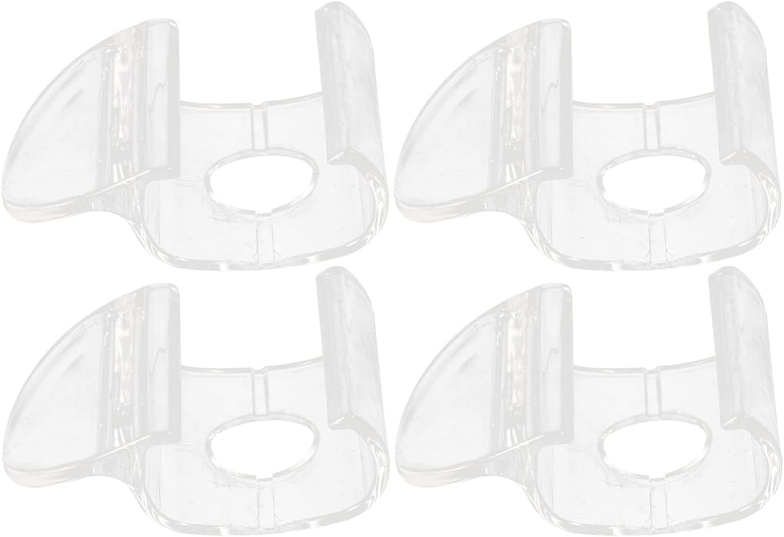 4pcs Roller Shade Hardware Hem Grips Roller Blinds Shades Transparent