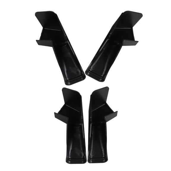 4pcs Roof Gutter Spouts Extender 2 Left 2 Right Long Version Extended Rain Gutter Spouts for Trailer Campers Motorhomes