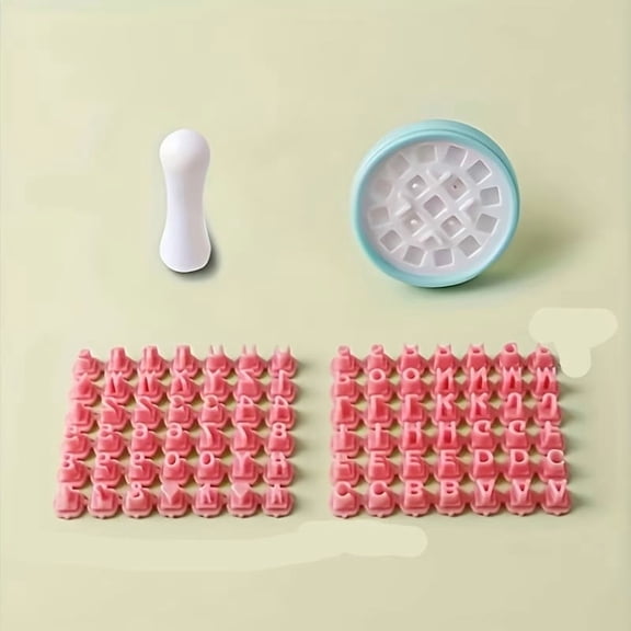 4pcs Round Alphanumeric Cookie Cutters - Personalize Your Baked Goods with Letters and Numbers
