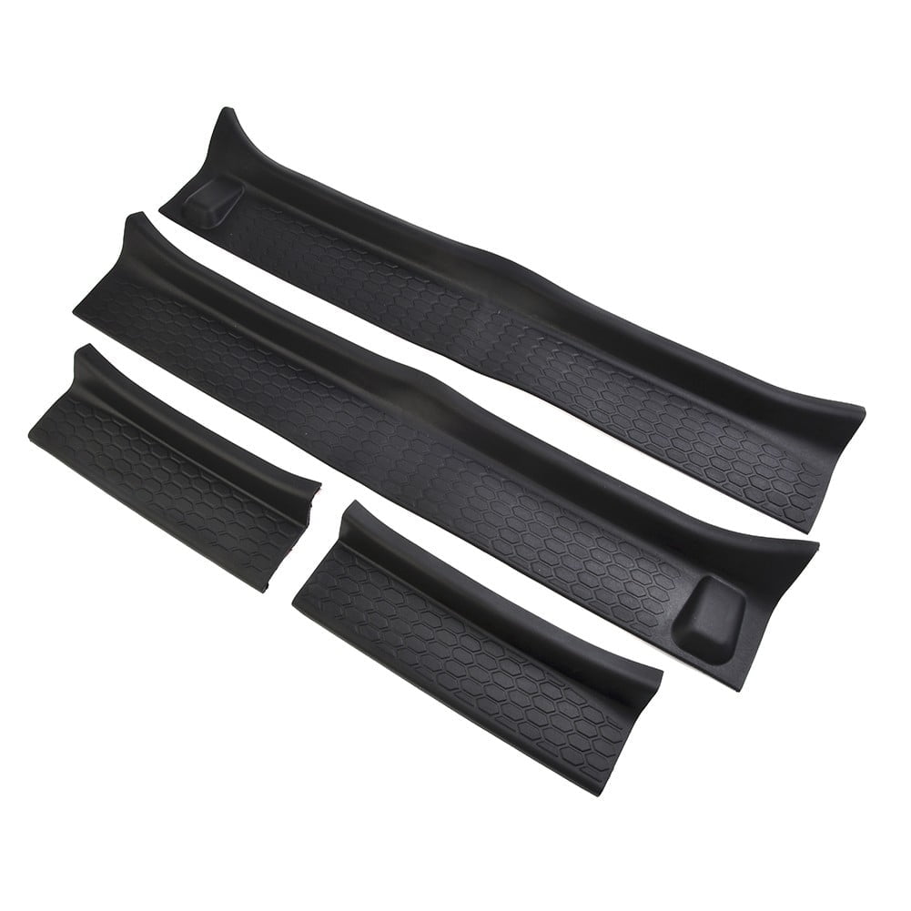4pcs Rubber Door Entry Guards Protective Cover For Jeep Wrangler JL JT ...