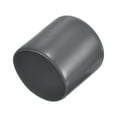 thumbnail image 1 of 4pcs Rubber End Caps 32mm ID Vinyl Round Tube Bolt Cap Cover Dark Gray, 1 of 5