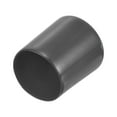 thumbnail image 1 of 4pcs Rubber End Caps 38mm ID Vinyl Round Tube Bolt Cap Screw Thread Protector Dark Gray, 1 of 5