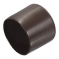 thumbnail image 1 of 4Pcs Rubber End Caps 48mm(1 7/8") ID Vinyl Round Tube Bolt Cap Cover Screw Thread Protector Brown, 1 of 4