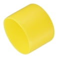 thumbnail image 1 of 4pcs Rubber End Caps 55mm(2 3/16") ID Vinyl Round Tube Bolt Cap Cover Screw Thread Protector Yellow, 1 of 4