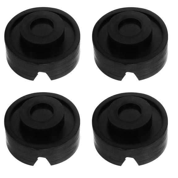 Toyandona 4Pcs Black Rubber Jack Stand Pads Slip Resistant for Automotive Use