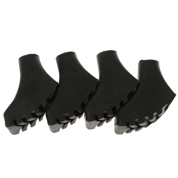 4pcs Rubber Paw Feet Tips Hiking Stick Walking Trekking Pole Caps