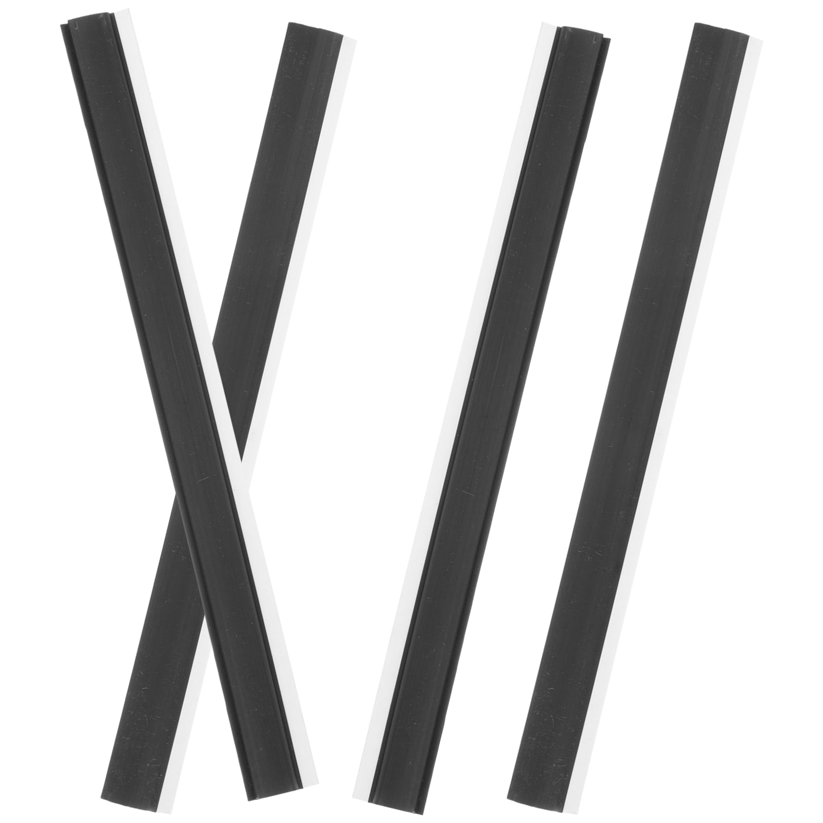 4pcs Rubber Strip Replacement Dustpan Rubber Edge Dustpan Lip