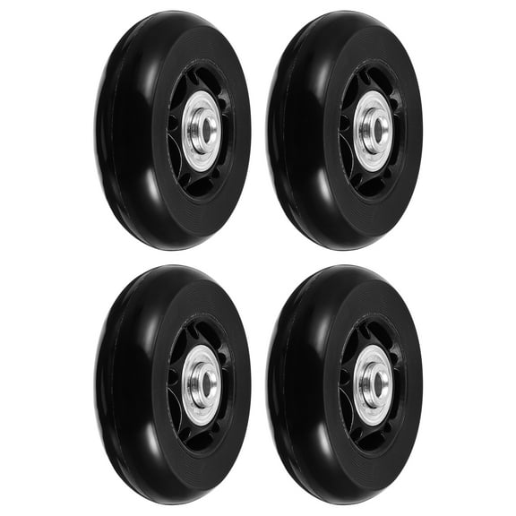 FONDOTIN 4Pcs Rubber Suitcase Caster Wheels with Silent Mute Design for Luggage Repair