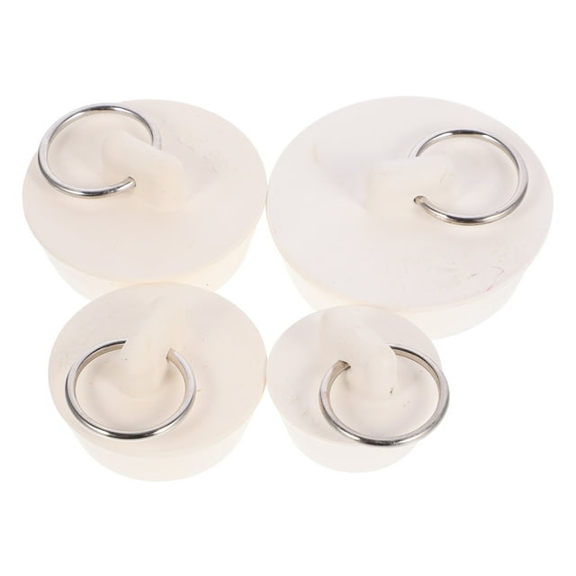 4pcs Rubber Tub Drain Plugs Bathtub Sink Stoppers Bathroom Drain Rubber