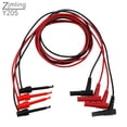 thumbnail image 1 of 4pcs Safety Banana Plug Toggle Test Hook Clip Probe Cable for Multimeter Test Equipment, 1 of 7