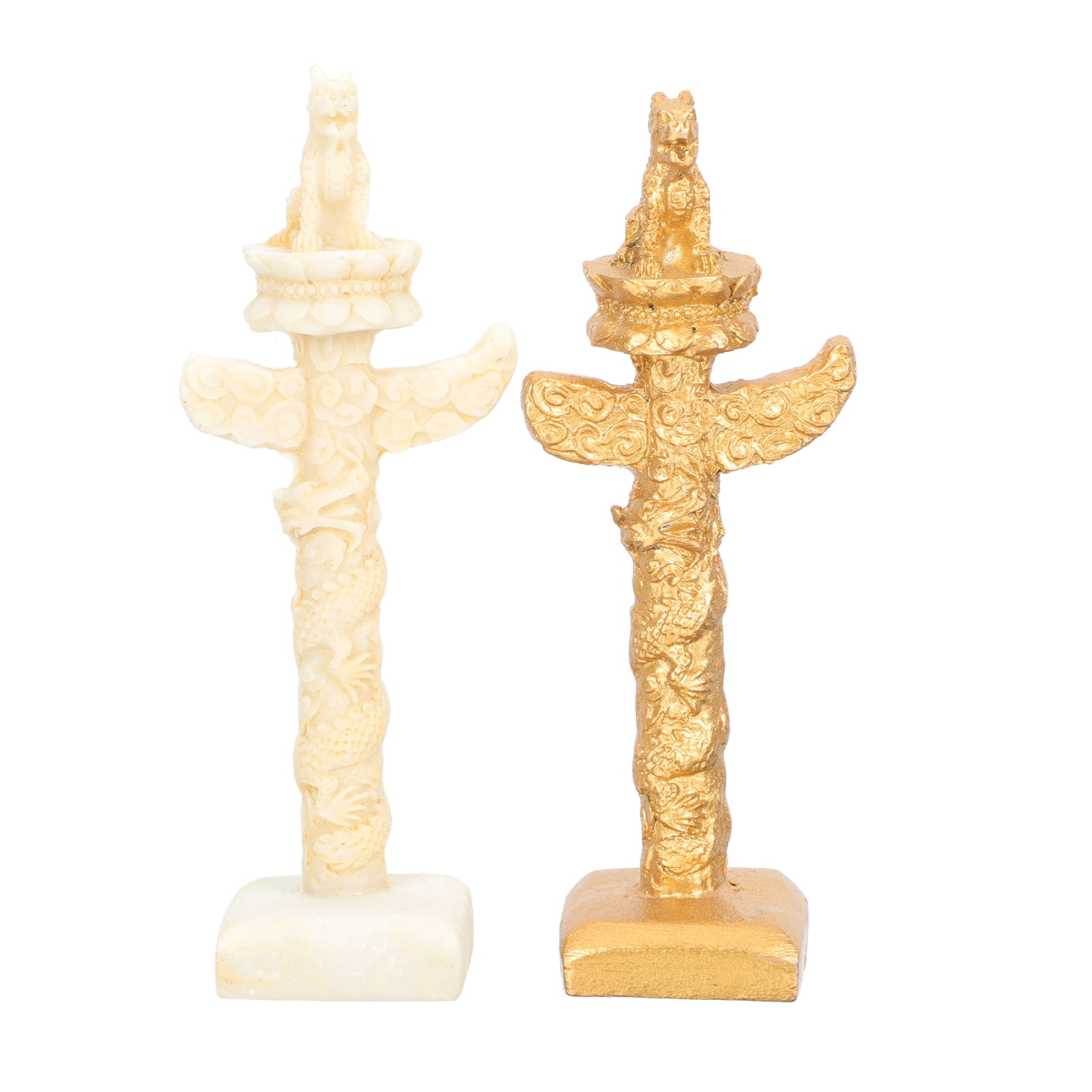 4pcs Sand Table Marble Pillar Decorations Simulation Marble Pillar