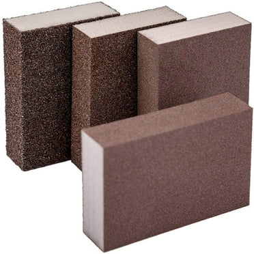 4pcs Sanding Sponges Sanding Blocks Assortment Washable and Reusable
