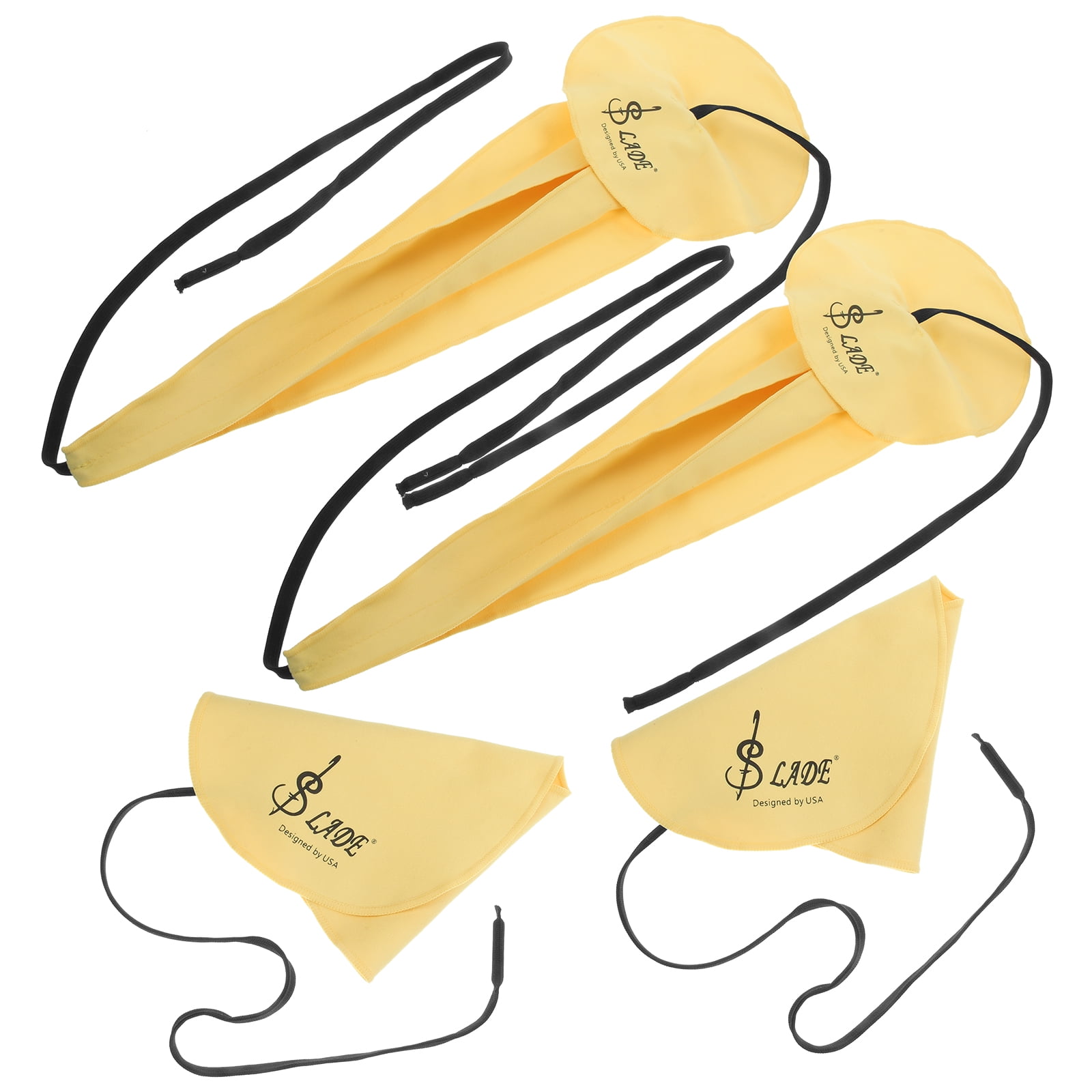 4pcs Saxophone Cleaning Kit Cloth Wind Instruments Swab Cloth