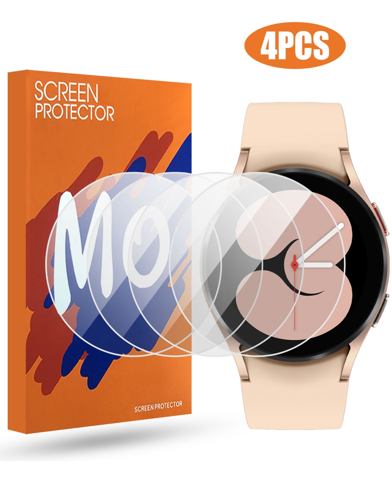 Supershieldz (6 Pack) Designed for Samsung Galaxy Watch 6 (40mm) / Galaxy  Watch 5 (40mm) / Galaxy Watch 4 (40mm) Screen Protector, High Definition