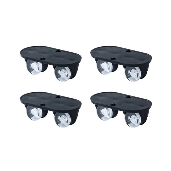 4pcs Self-Adhesive Caster Wheels For Storage Box Furniture Trash Can Universal Rotatable Roller Home Silent Mini Caster Wheels ,Easy to Install