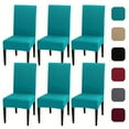 thumbnail image 1 of 4pcs Set/6pcs Set Milk Silk Elastic Home Kitchen Dining Chair Slipcover, Chair Cover, Furniture Protector For Wedding Office Living Room Hotel Home Decor, 1 of 4