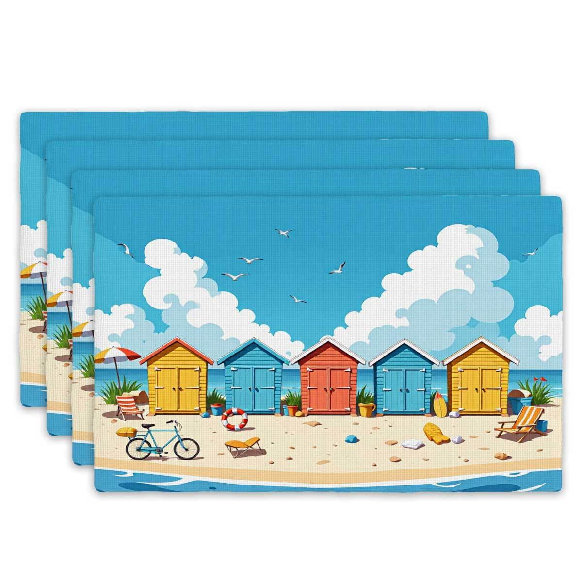 Picture of Amazon.com: Moukeren 3 Pcs Coastal Hand Towels for Bathroom Ocean Beach ...