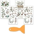 thumbnail image 1 of 4pcs/Set Cotton Flower Rub on Transfers, 1 of 9