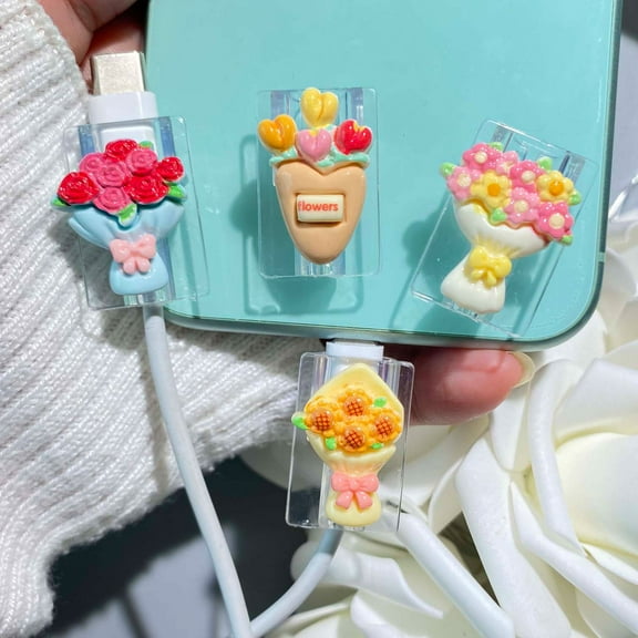 Tianyeda 4pcs Cord Protectors For All Original Cables,Phone Cables,ipad Cables,Laptop Cables