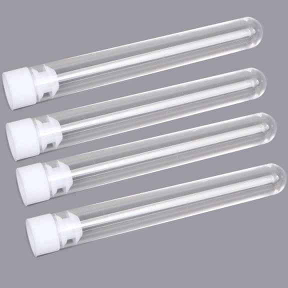 4pcs Sewing Needles Container Transparent Plastic Needle Storage Container Needlework Tool 75mm x 12mm