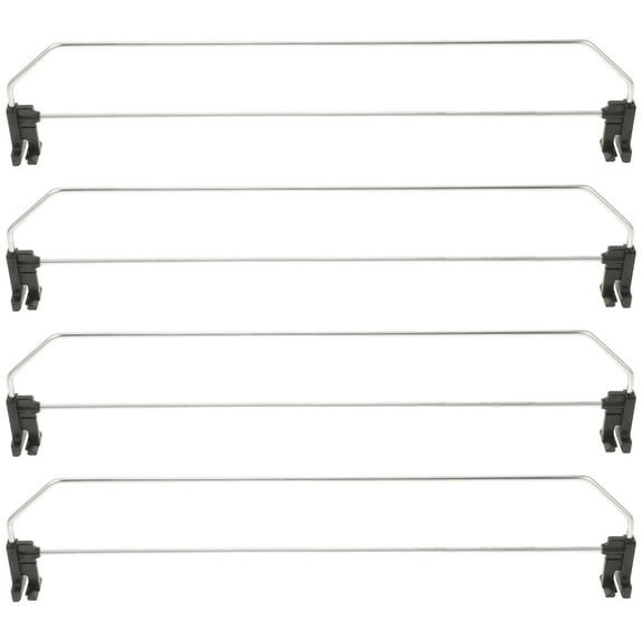OFFIGAM 4pcs Iron Shelf Dividers for Shelves, Double Layer Storage Organizers to Maximize Space