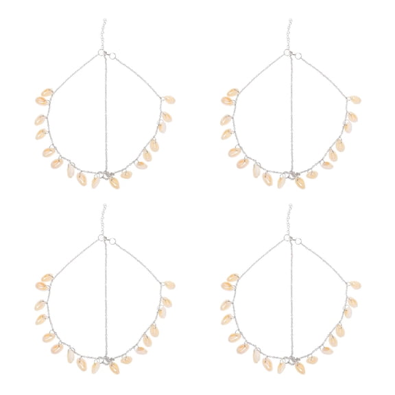 4pcs Shell Headband Head Chain Mermaid Cosplay Hair Band Wedding Bridal Bohemian Headband Beach Hair Accessories for Women