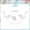 thumbnail image 1 of 4pcs Shoe Chains Silver Double Boot Chain Sun Moon Star Pendants for Women Sock Strap Decorations Sparkling Decorative Chain for Sneakers Clog Sandal Casual Shoe Pant Jeans Bag Decor, 1 of 5