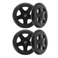 thumbnail image 1 of FONDOTIN Vintage Cart Wheels Shopping Cart Wheels Black Plastic 4Pcs, 1 of 8