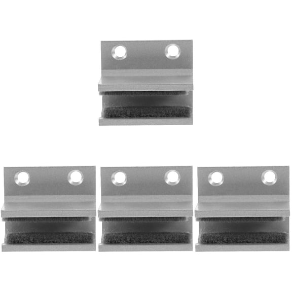 4pcs Shower Door Guide Sliding Glass Door Guide Fixed Shower Door Bumper Supply