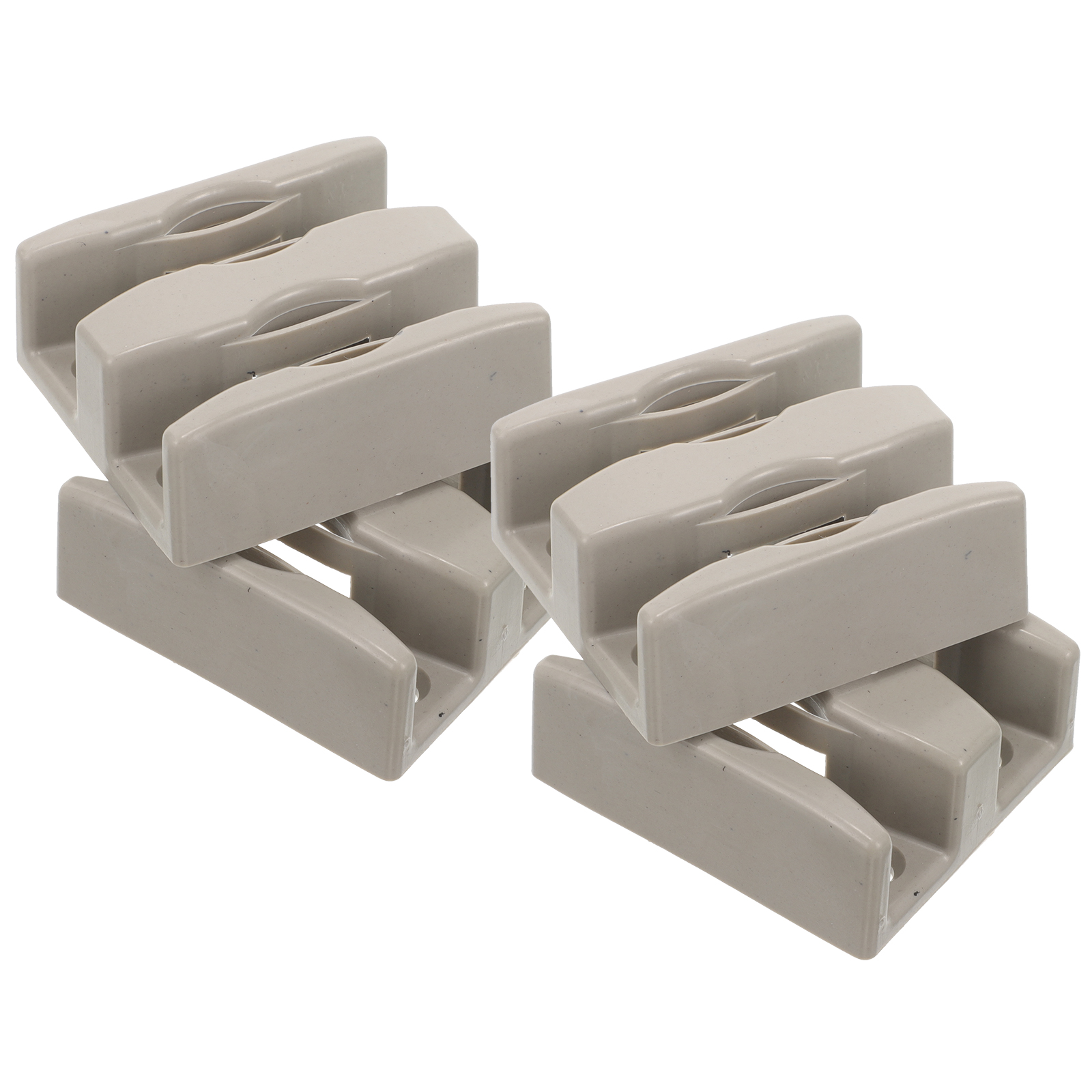 4pcs Shower Room Swing Stopper Sliding Glass Door Bottom Guides Sliding