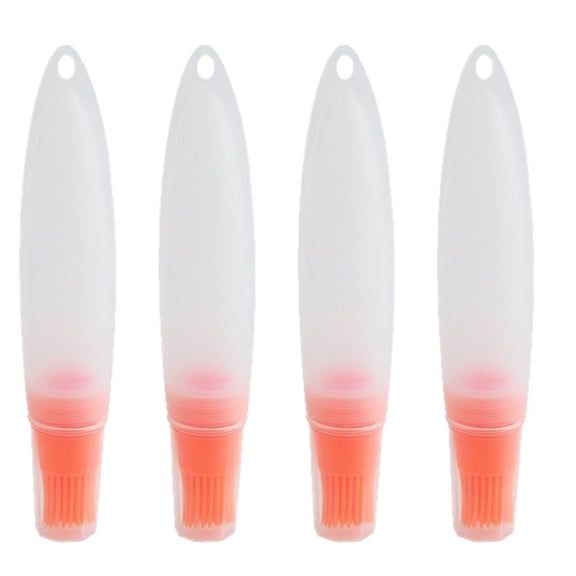 4pcs Silicone Basting Brush Set: Perfect BBQ Tool in 4 Vibrant Colors!