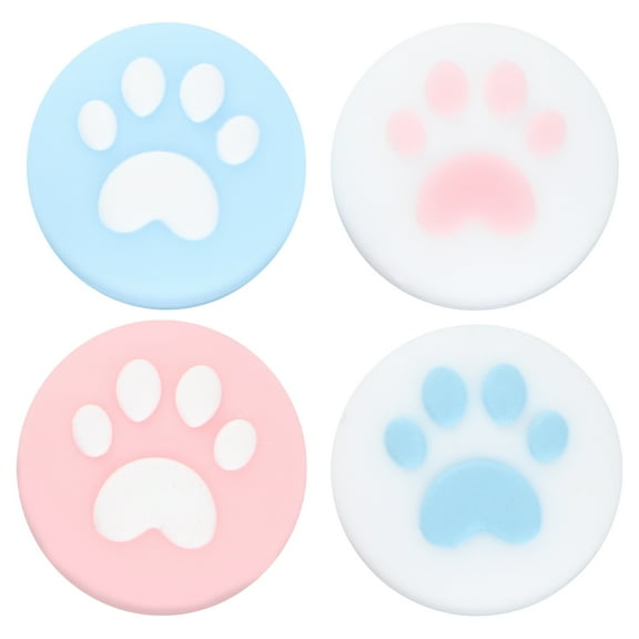 4pcs Silicone Joystick Protective Joystick Grip Button Caps Cover Skin ( )